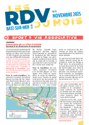RDV du mois Novembre 2025